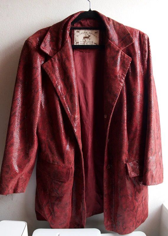 FLORENZ DESIGN Vintage Snakeskin Leather Jacket — view 5