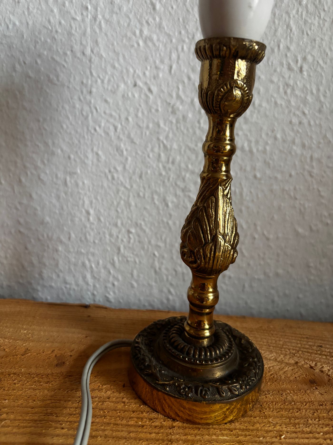 Vintage Brass Wall Sconce — view 2
