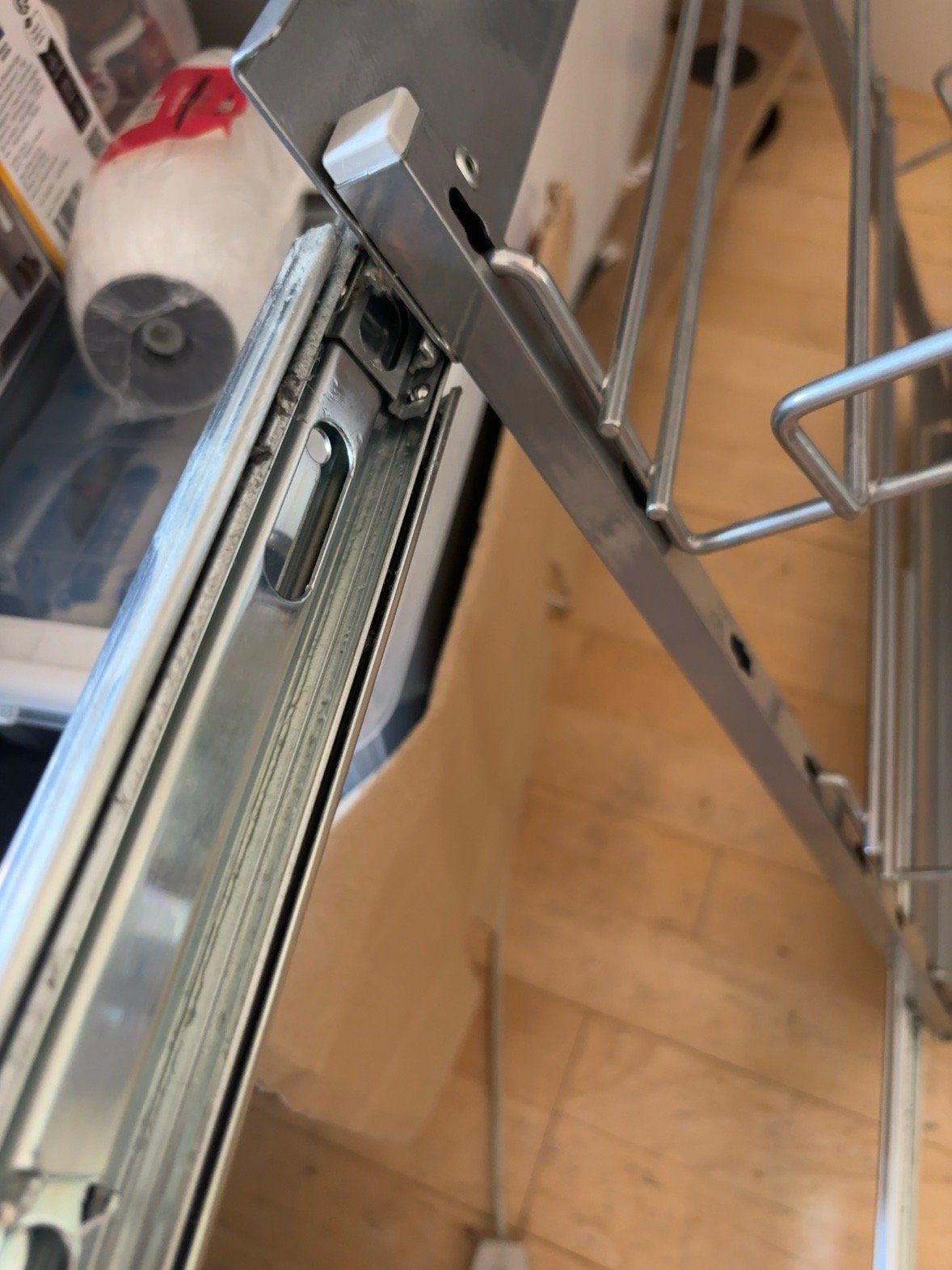 Pull-Out Wire Shoe Rack with Sliding Rails — view 2