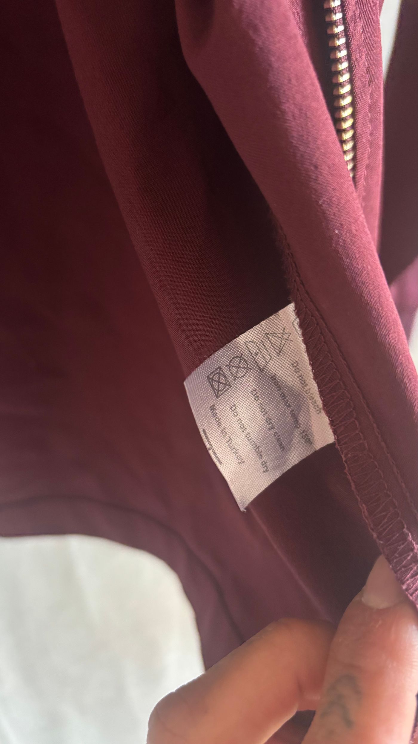 LE FIX Chevron Track Jacket Burgundy — view 4