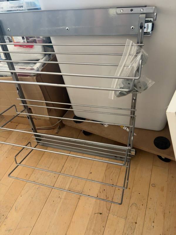 Pull-Out Wire Shoe Rack with Sliding Rails