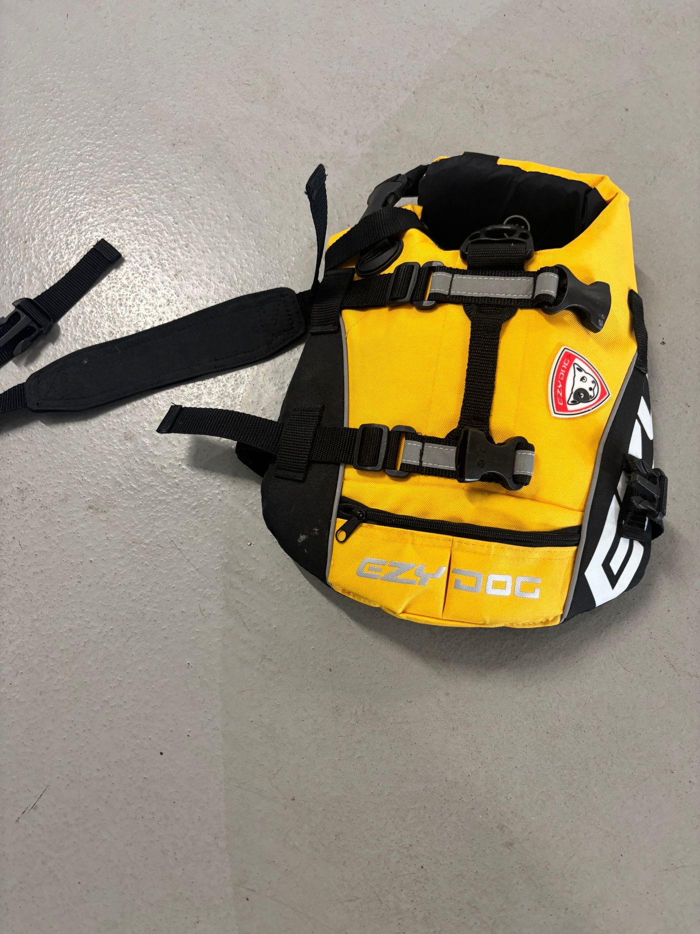 EzyDog DFD Dog Flotation Device Life Jacket Yellow XS — view 2