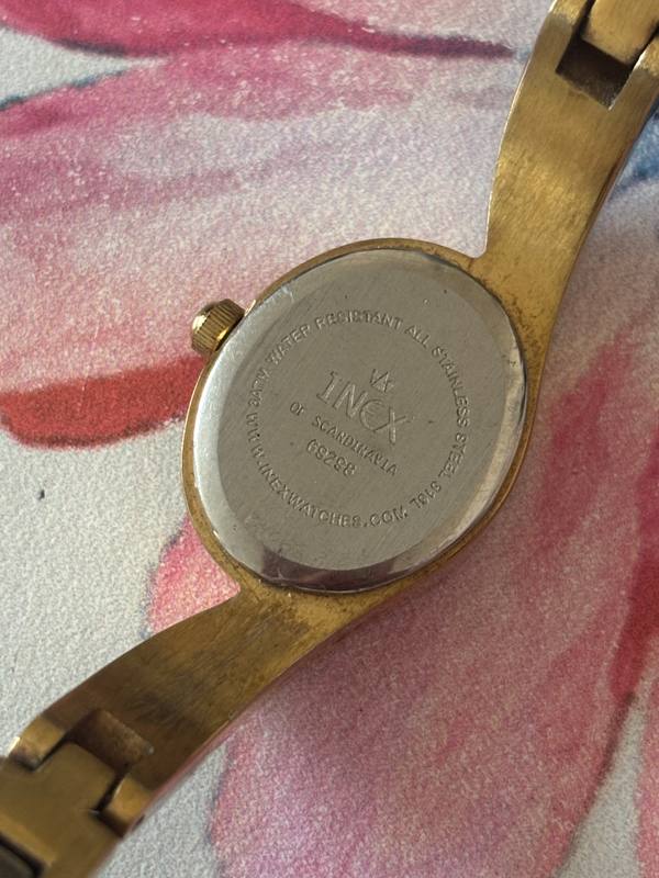 INEX 69298 Ladies Bangle Wristwatch Gold-Tone