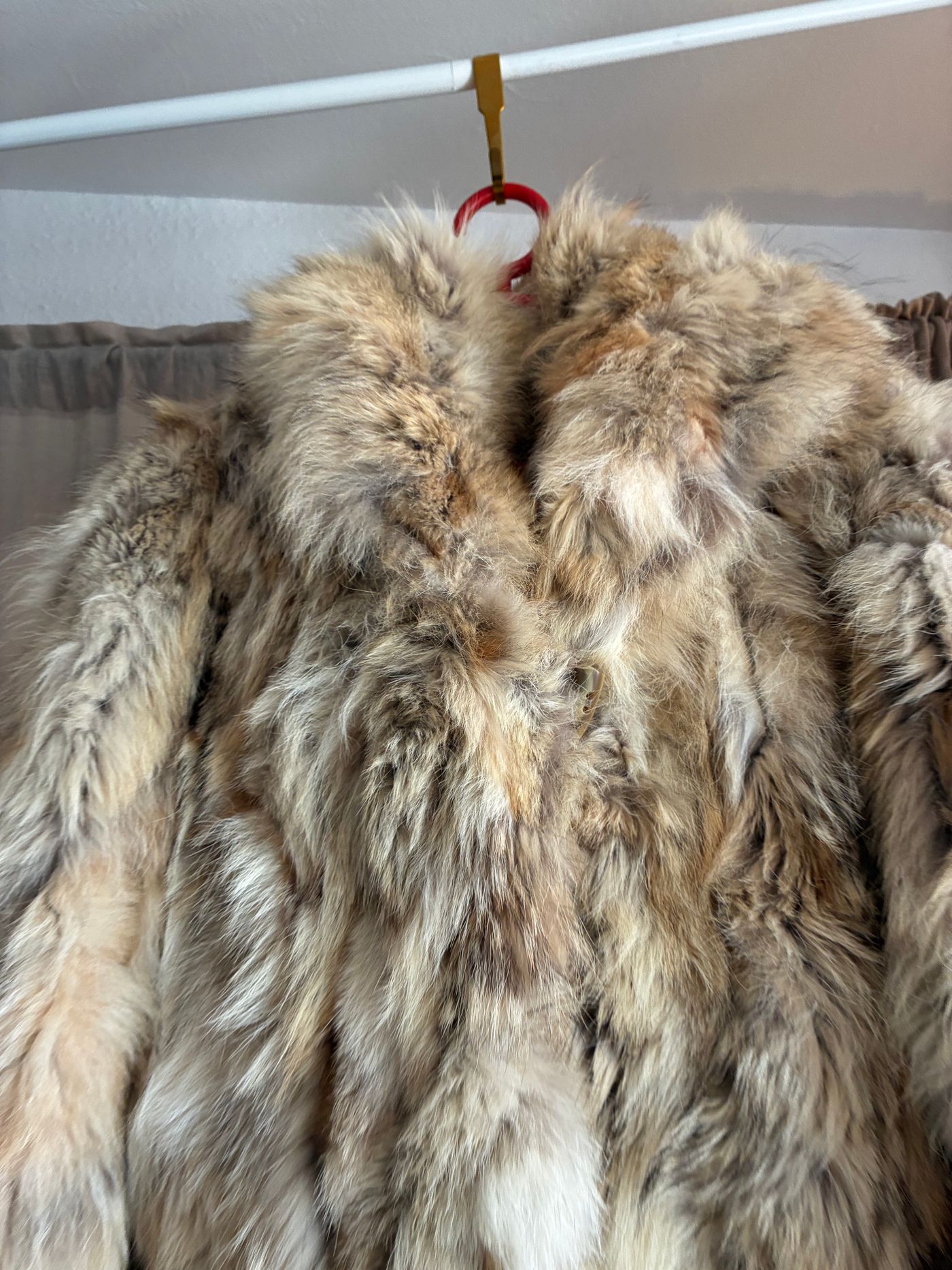 Vintage Natural Long Fur Coat — view 6