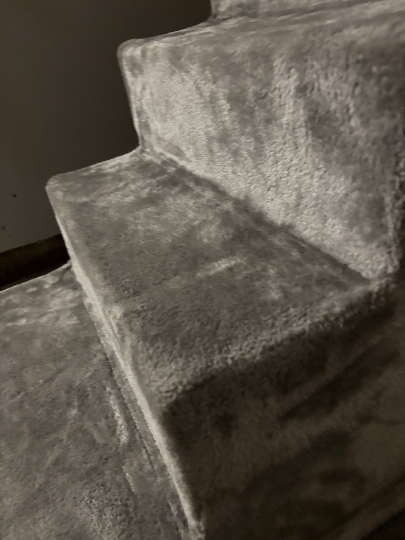 4-Step Pet Stairs Grey Plush — view 3