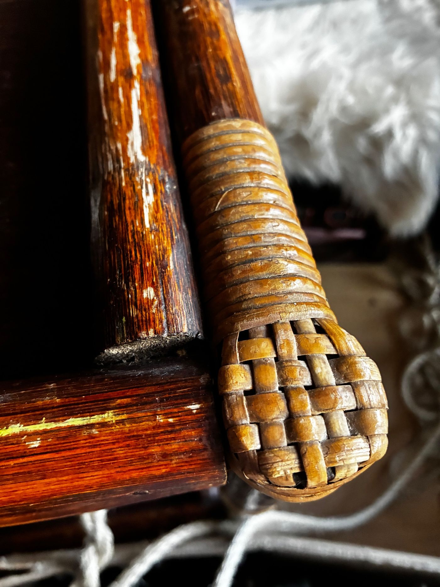 Bamboo & Rattan Bar Cart Serving Trolley — view 8