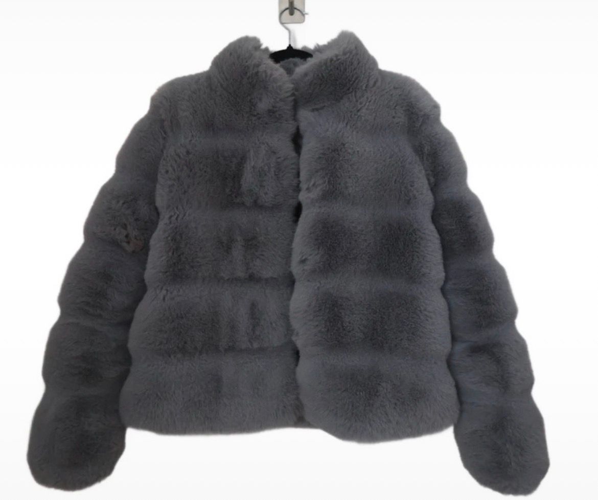 Light Blue Faux fur neo noir — view 3