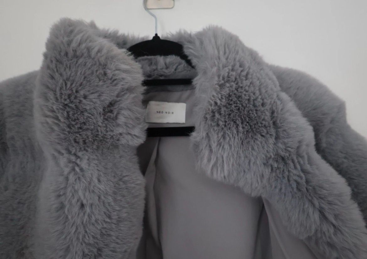 Light Blue Faux fur neo noir — view 5